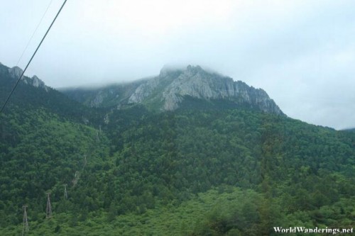 Summit of Shika Snow Mountain Still Shroud in Clouds
