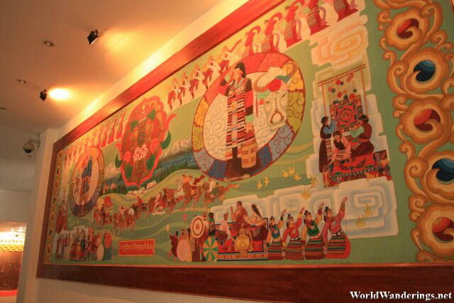 Lovely Tibetan Art at the Diqing Tibetan Museum at Dukezong Ancient Town 独克宗古城