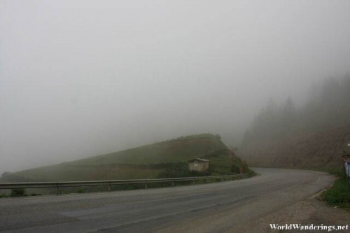 Foggy Highway in Northern Yunnan