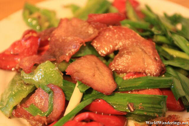 Stir Fried Pipa Meat at Lijiang 丽江
