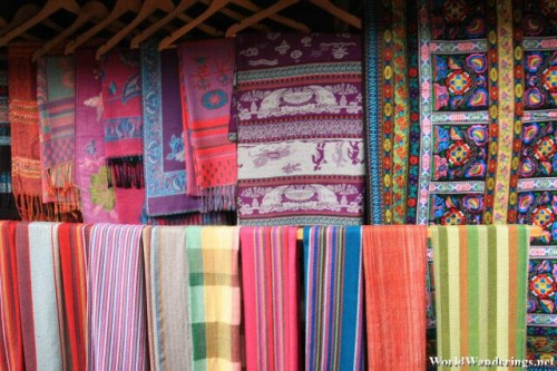 Colorful Fabric Sold in Baisha 白沙