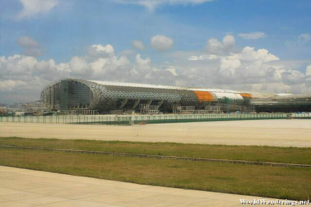New Airport Terminal Under Construction at Shenzhen Baoan International Airport 深圳宝安国际机场