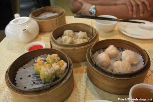 Humble Set of Dumplings for Breakfast in Hong Kong