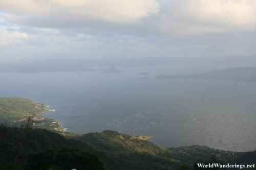 Slivers of Sunlight Hit Taal Lake