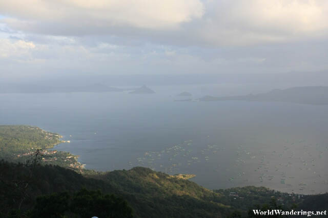 Slivers of Sunlight Hit Taal Lake