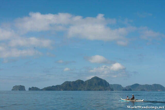 Helicopter Island in the Distance at El Nido