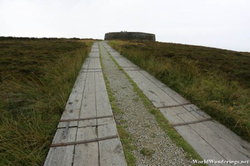 Wooden Path Up the Grianan of Aileach