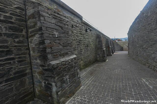 Imposing Walls of Ebrington Square in Derry-Londonderry