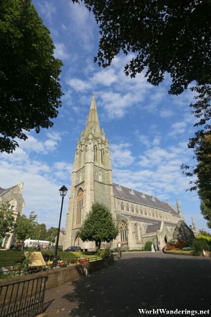 Entering the Grounds of Saint Eugene's Cathedral in Derry-Londonderry
