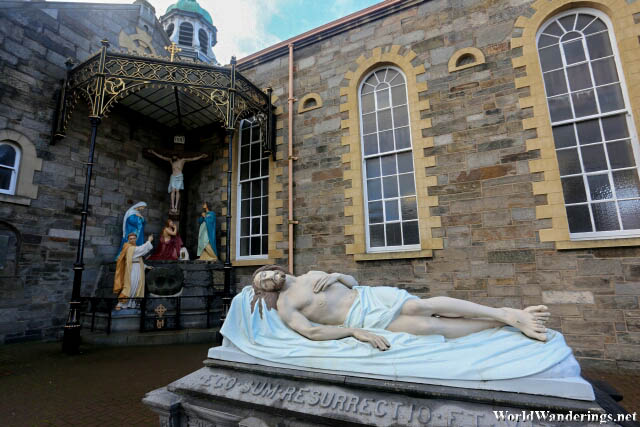 Christ Laid in the Tomb at Saint Columba's Long Tower Church in Derry-Londonderry