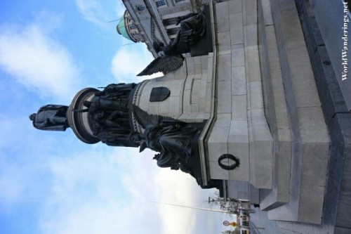 Monument to Daniel O'Connell on O'Connell Street in Dublin