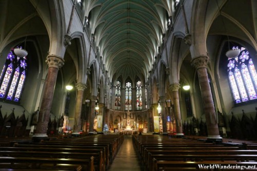 Very Impressive Interiors of the Church of Saint Augustine and Saint John the Baptist in Dublin