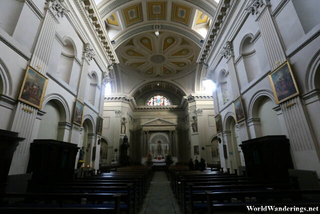 Inside the Saint Audoen's Church in Dublin