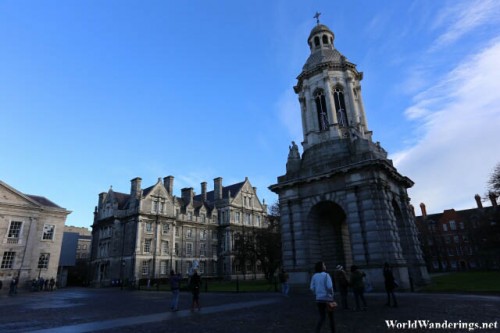 Campanille of Trinity College in Dublin