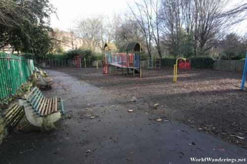 Sad Playground at Merrion Park in Dublin