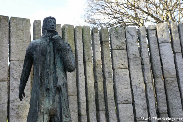 Statue of Wolfe Tone at Saint Stephen's Green in Dublin