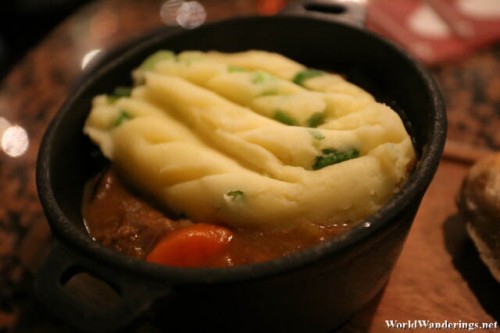 Beef Casserole at the Stag's Head in Dublin