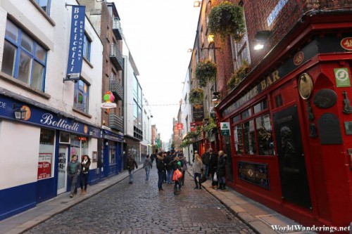 Going to the Temple Bar in Dublin