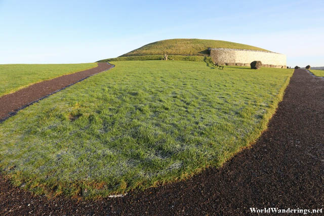 Behind the Newgrange Stone Age Passage Tomb