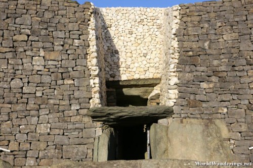 Roof Box at the Entrance of the Newgrange Stone Age Passage Tomb