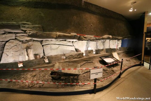 Archeological Dig Exhibit at the Newgrange Visitor Center