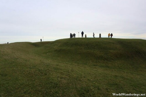 A Lot of People Exploring the Hill of Tara