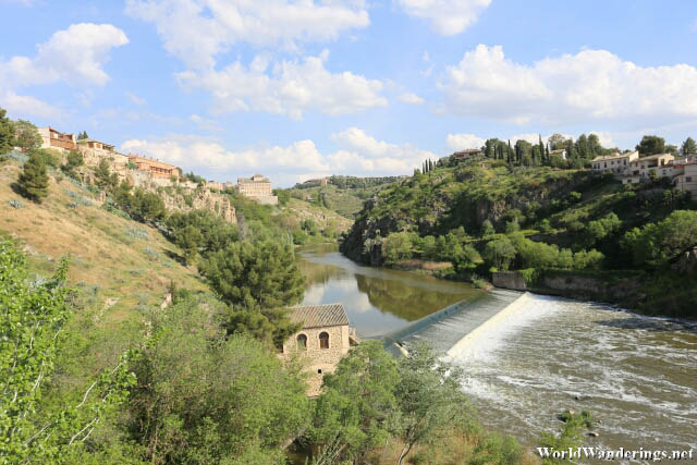 The Rio Tajo Passes by the Historic City of Toledo