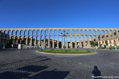 Author and the Aqueduct of Segovia