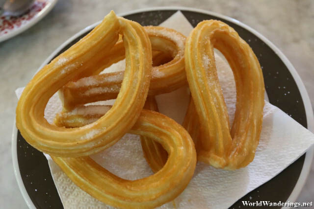 Freshly Cooked Churros at the Old Town of Segovia