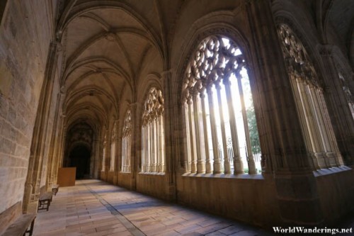 Illuminated Hallway at the Cathedral of Segovia