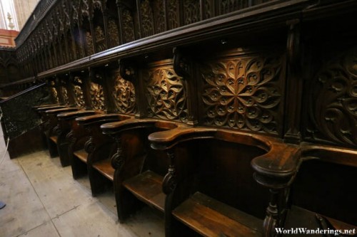 Choir Seats at the Cathedral of Segovia