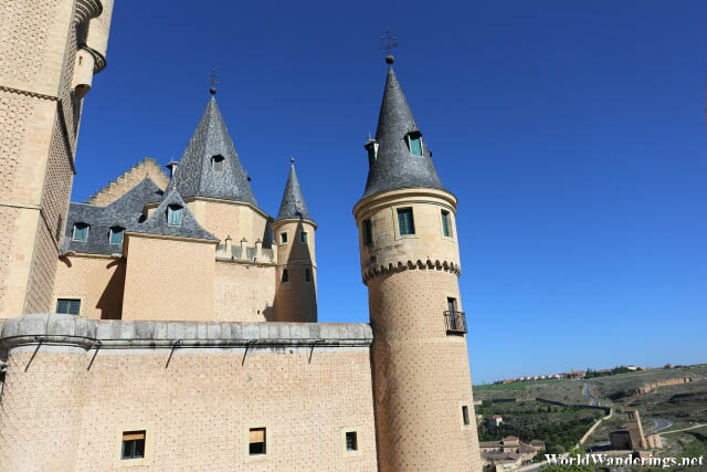 Pointy Castle Towers of the Alcazar de Segovia