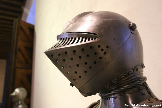 Detail of Helmet at the Alcazar of Segovia