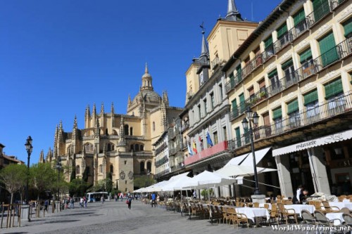Cathedral of Segovia at the Plaza Mayor of Segovia