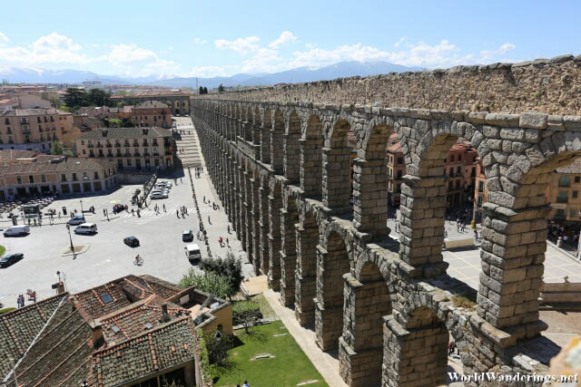 The Aqueduct of Segovia and the Main Plaza