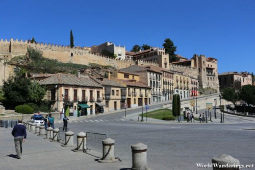 Plaza at the Aqueduct of Segovia