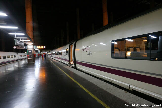 Platform for the High Speed Train to Barcelona