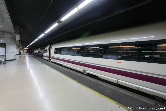 Arrival at Barcelona Sants Station