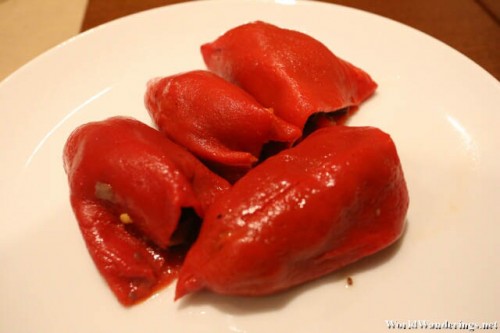 Piquillo Peppers for Appetizers at Barcelona