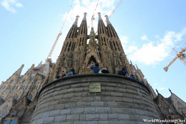 A Look at the Spires of the Sagrada Familia
