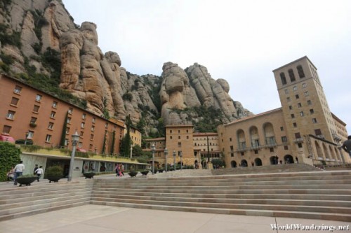 Monastery Square  at Montserrat