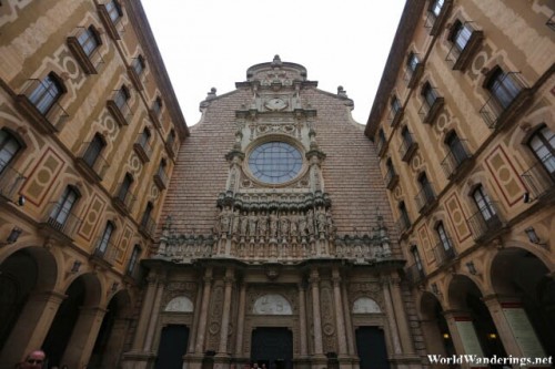 Main Entrance of the Santa Maria de Montserrat Basilica