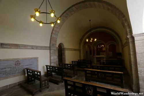 Inside the Chapel at the Santa Maria de Montserrat Basilica