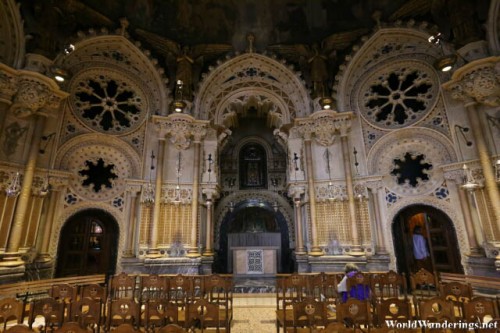 Sanctuary Behind the Virgin of Montserrat