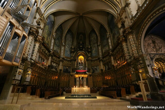 Altar Area of the Santa Maria de Montserrat Basilica