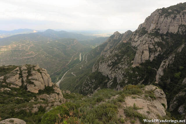Beautiful Look at the Mountains Around Montserrat