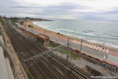 Railway and the Sea at Tarragona