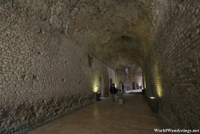 Very Well Preserved Tunnel at the Circus Romano at Tarraco