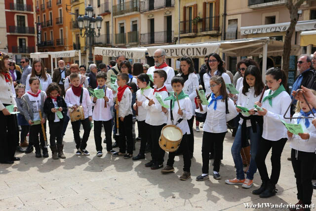 Young Performers at the Plaça de la Font in Tarragona