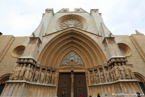 In Front of the Cathedral of Tarragona